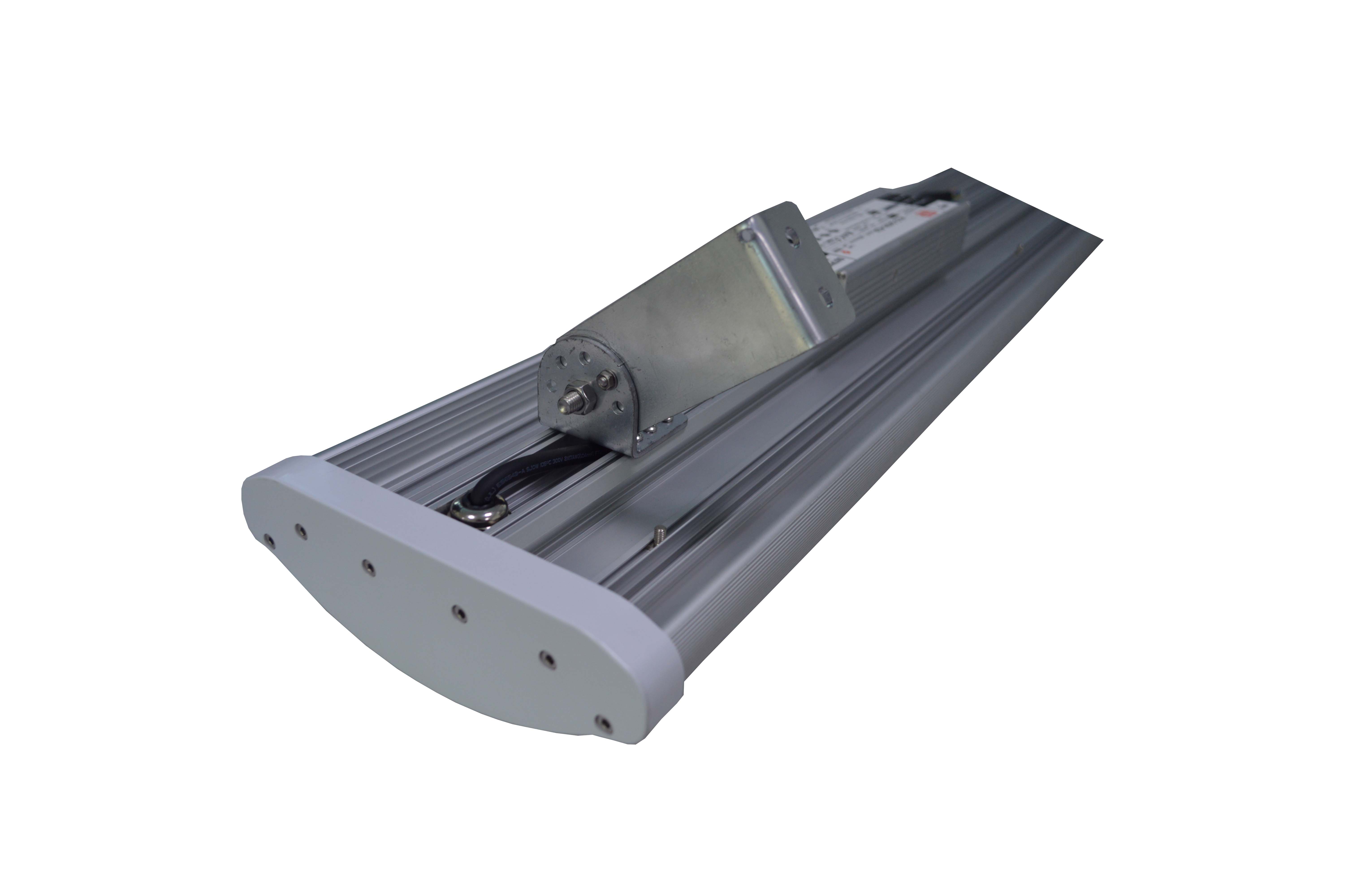 Industrial linear lights back view